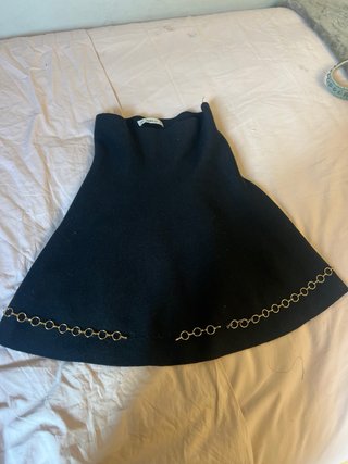 Conjunto Zara Top y Falda Negro