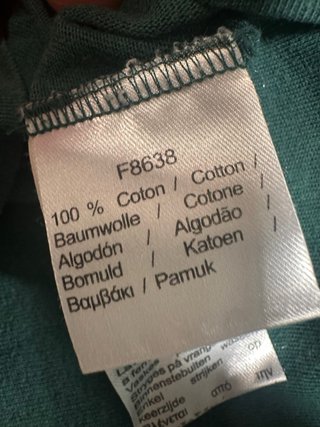 Camiseta Lacoste Logo Grande Verde Talla M