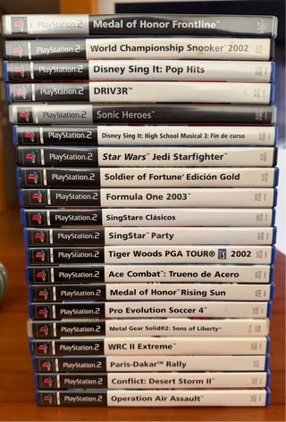 Pack Juegos PlayStation 2: 20 Títulos