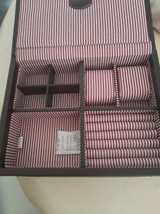 Caja joyero de piel para relojes