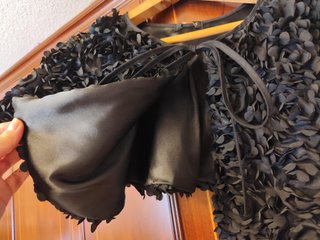 Capa floral fiesta negra