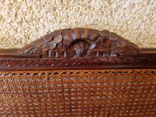 2 cabeceros Cama 90cm Ratán y Madera
