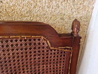 2 cabeceros Cama 90cm Ratán y Madera