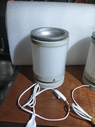Coppia Lampade Comodino Vintage
