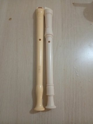 2 Flautas dulces de plástico
