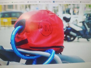 Bolsa  casco impermeable para antirrobo manillar