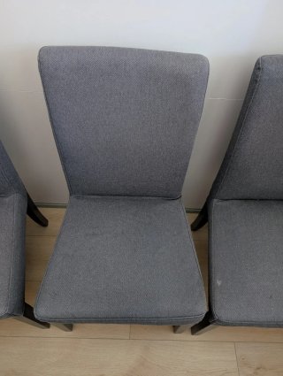 Juego de 4 sillas de comedor grises