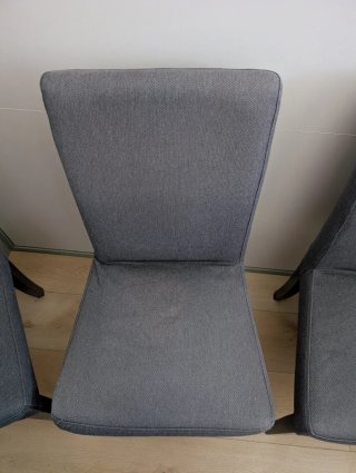 Juego de 4 sillas de comedor grises