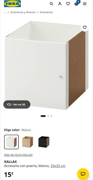 Puerta Kallax IKEA Blanca
