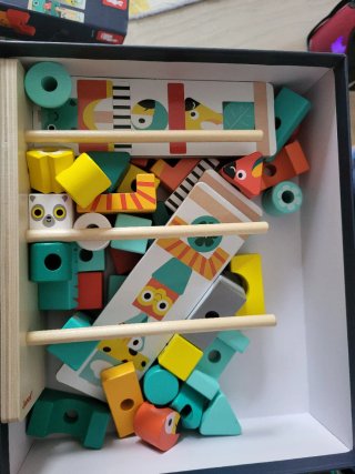 Juego educativo Janod animales madera