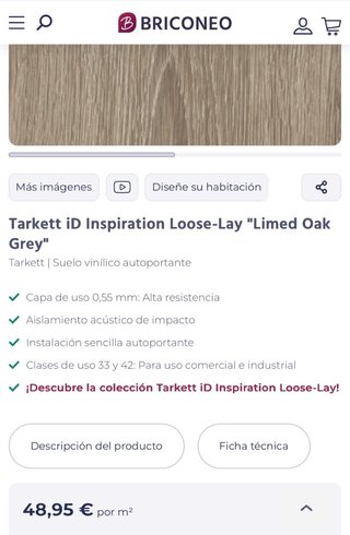 Suelo Vinílico Tarkett Loose-Lay