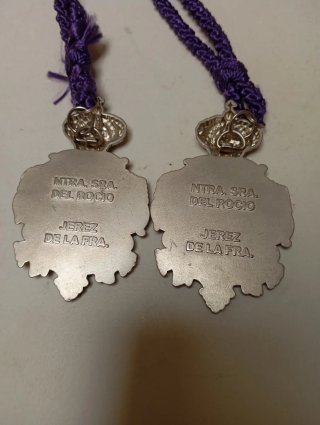 2 Medallas Rocío Jerez Plata y Oro