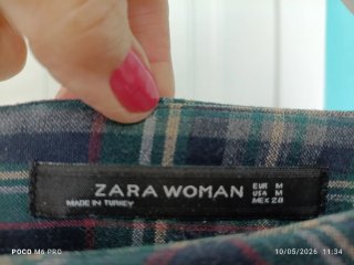Vestido midi Zara cuadros