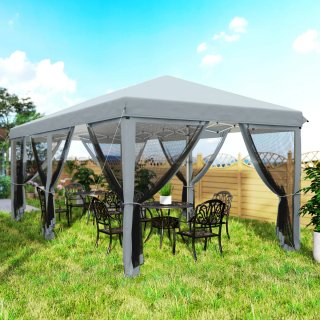 Carpa Gazebo Plegable 6x3m con 6 Paredes