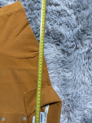 Lacoste Polo Made In USA Light Brown Shirt Size S