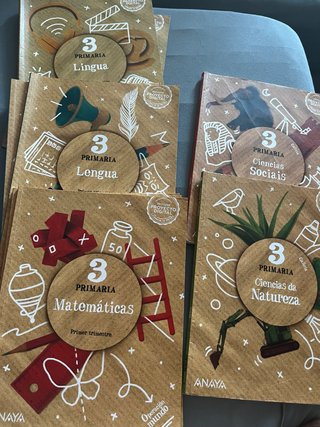 Lote completo de libros para 3º de primaria.