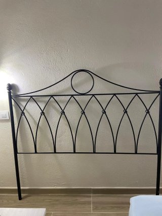 Cabezal Cama Hierro Forjado Negro