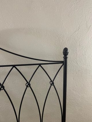 Cabezal Cama Hierro Forjado Negro