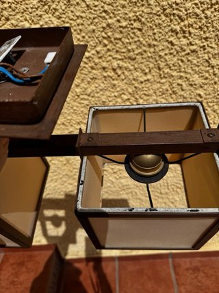 Conjunto lámparas de 3 y 2 luces
