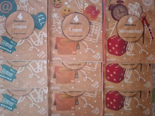 Lote Libros 4 Primaria ANAYA Mate, Lengua y Lingua