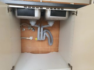 Fregadero LANGUDDEN 2 senos acero inoxidable 75x53