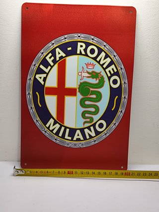 Targa Alfa Romeo Metallo 20x30cm