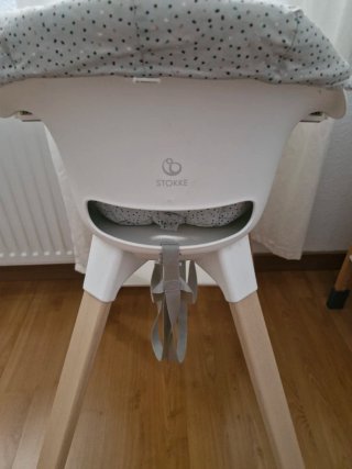 Trona Stokke Clikk + cojín gris