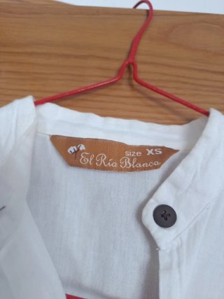 Camisa blanca manga corta