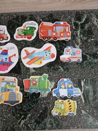 Puzzles de vehículos para niños