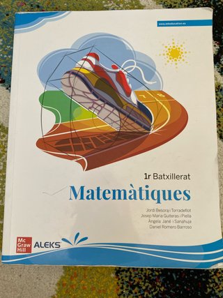 Matemàtiques 1r Batxillerat