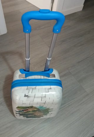 Valigia per bambini con ruote T-Rex
