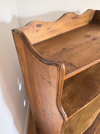 Librero estilo mexicano madera 2 baldas cajón