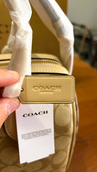 BOLSO COACH Rowan Satchel Khaki Multi