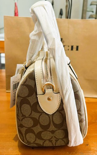 BOLSO COACH Rowan Satchel Khaki Multi