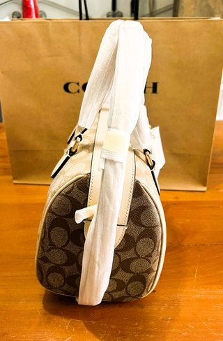 BOLSO COACH Rowan Satchel Khaki Multi