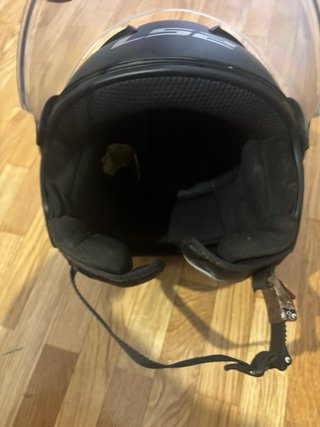 Casco Moto Jet LS2 Negro