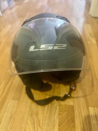 Casco Moto Jet LS2 Negro