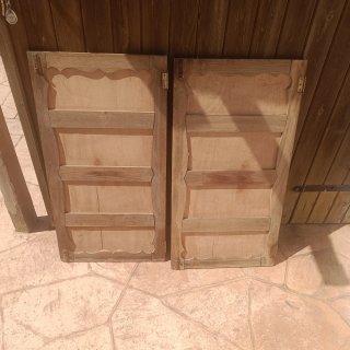 Puertas de armario de castaño