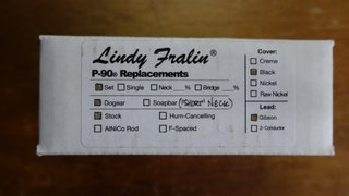 Set Pastillas Lindy Fralin P-90 Dogear