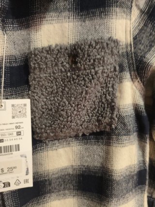 Camisa cuadros niño Zara invierno 18-24 meses