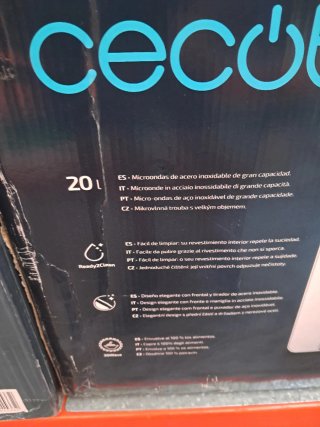 Microondas Cecotec Proclean 5010 Inox 20L
