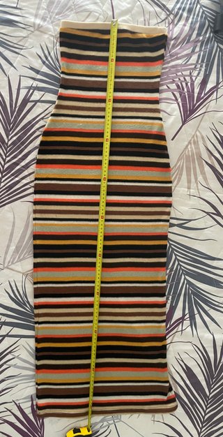 Vestido palabra de honor Bershka rayas Talla XS