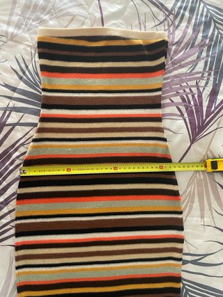 Vestido palabra de honor Bershka rayas Talla XS