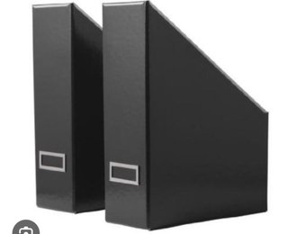 Cajas organizadoras IKEA KASSETT negras (6 uds)