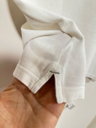 Polo Champion Blanco Talla M Hombros 47 cm Largo