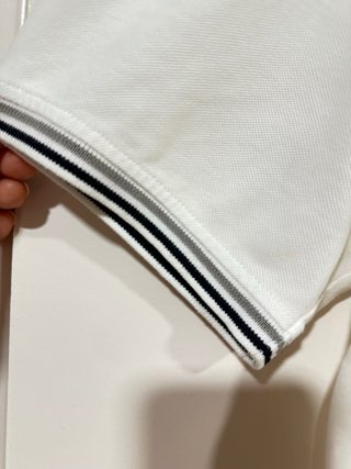 Polo Champion Blanco Talla M Hombros 47 cm Largo