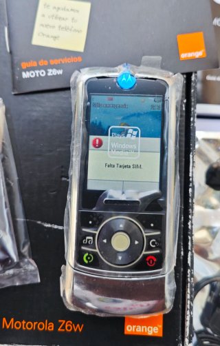Motorola Z6w con scatola e accessori arancione