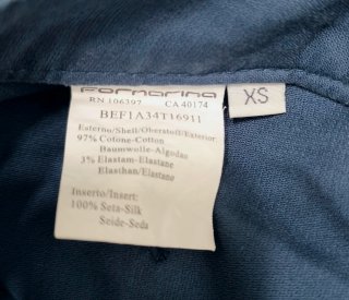 Shorts Fornarina azul marino con volantes