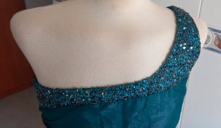 Vestido fiesta asimétrico T. S