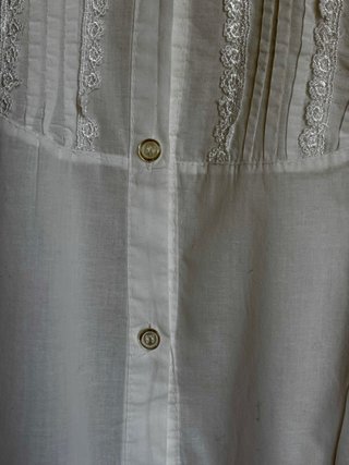 Blusa smanicata cotone e seta